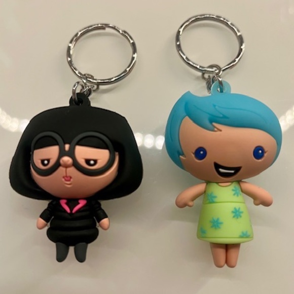 Set of 2 Pixar Character Keychains/bag charms - Picture 1 of 3